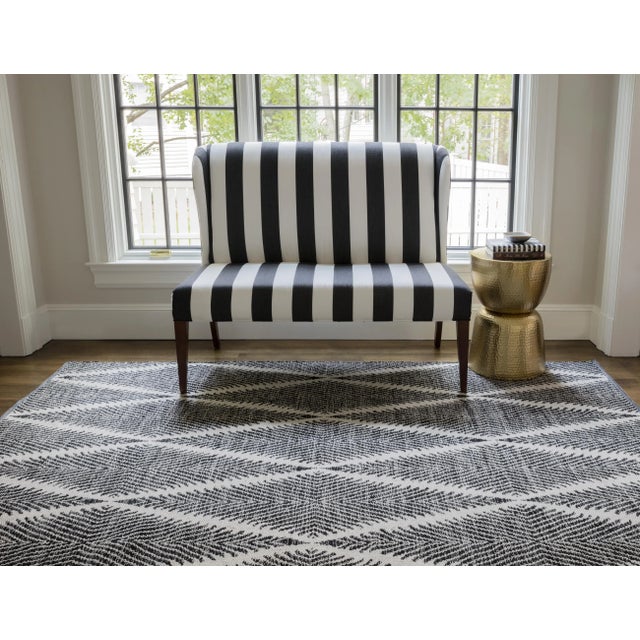 Erin Gates by Momeni River Beacon Black Indoor Outdoor Hand Woven Area
