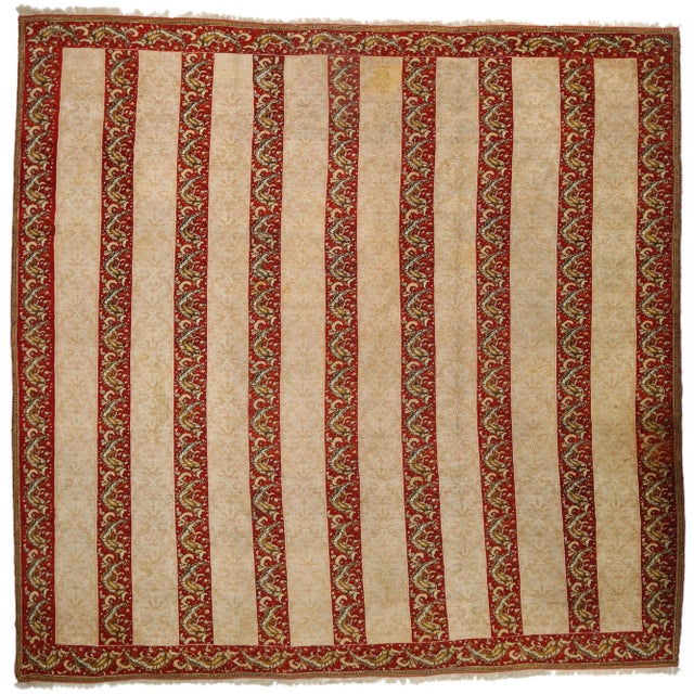 Late 19th Century Antique Turkish Oushak Rug - 16'00 X 15'07 For Sale In Dallas - Image 6 of 6