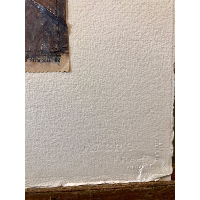 Vera Simons, MIxed Media Collage Assemblage Abstract Painting Pioneering Female Aviator, 1985 For Sale - Image 4 of 8