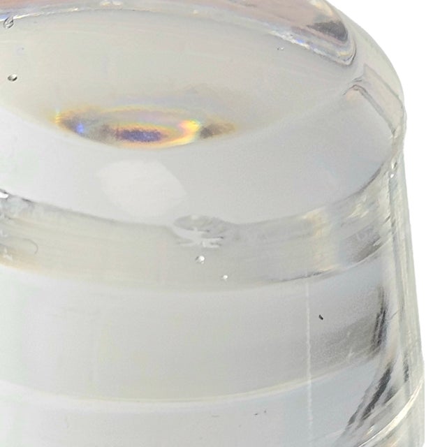 Vintage Atlantis Crystal Cut Glass Decanter With Stopper, Portugal, Late 20th Century For Sale In San Francisco - Image 6 of 11