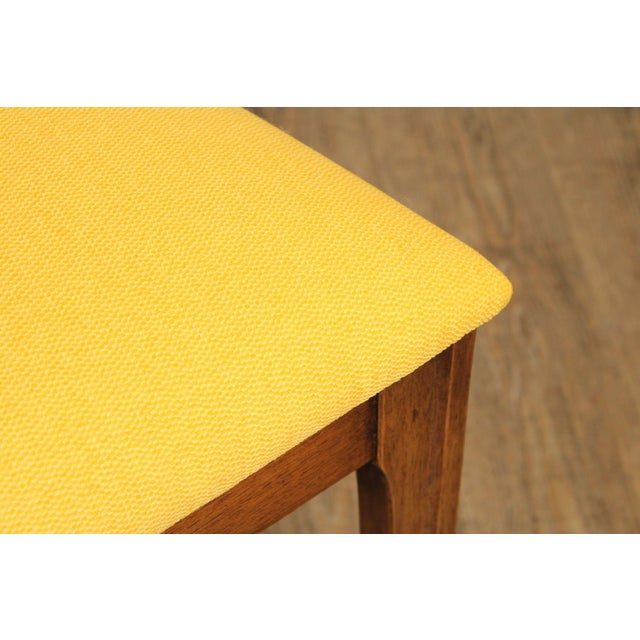 Broyhill Brasilia Mid Century Modern Set of Five Walnut Dining Chairs For Sale - Image 9 of 12