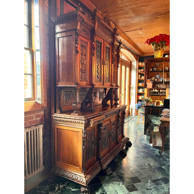 Italian Antique French Buffet/ Cabinet From Estate of Prince Ruspoli, 9 Ft Tall For Sale - Image 3 of 12