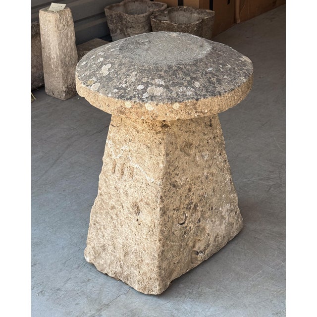 18th Century Large English Steddle or Staddle Stone for the Garden For Sale - Image 5 of 11