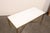 French Mid 20th Century French White Marble & Brass Coffee Table For Sale - Image 3 of 12