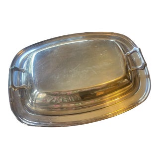 Silver Warming Dish With Cover For Sale