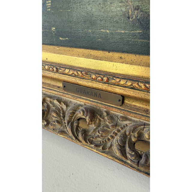 1950s, Mid-Century Venetian Veduta Oil on Canvas Painting of San Marco, Venice, in Gilt Frame For Sale - Image 15 of 16