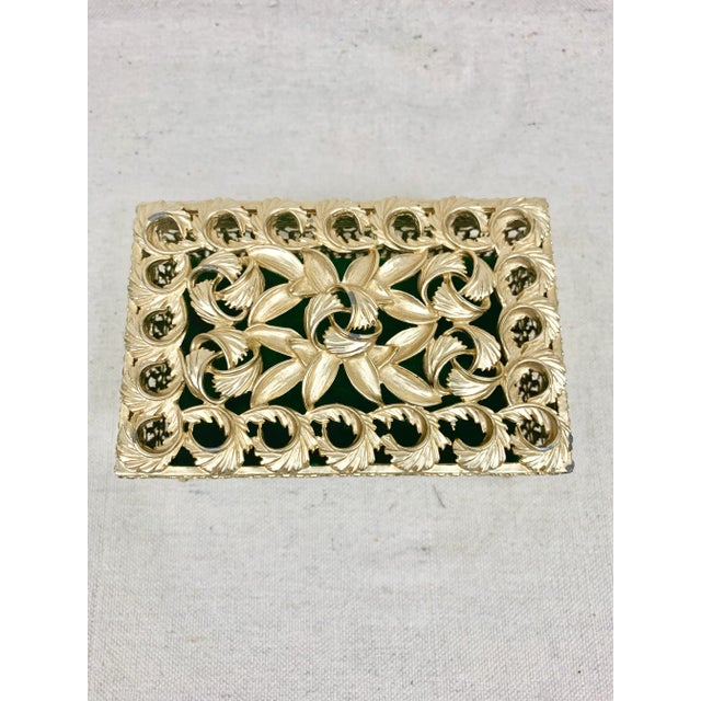 Vintage Filigree Jewelry Box For Sale - Image 4 of 9