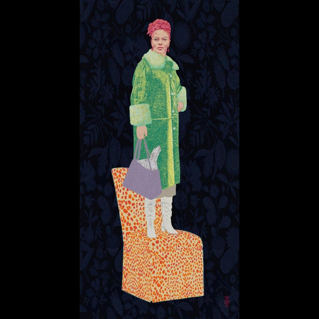 Figurative Joanne by Steve Moors 30"x60" Ready to Hang For Sale - Image 3 of 11