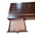 Wood Vintage Asian-Inspired Dark Wood Executive Desk With Brass Hardware & Fretwork For Sale - Image 7 of 12