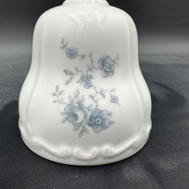 Ceramic Vintage Johann Haviland Blue Garland Dinner Bell Appx 5.5" For Sale - Image 7 of 10