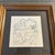Contemporary original pen and ink drawing by Wayne Cunningham. Drawing measures approximately 4x4 or 7.25x7.25 framed....