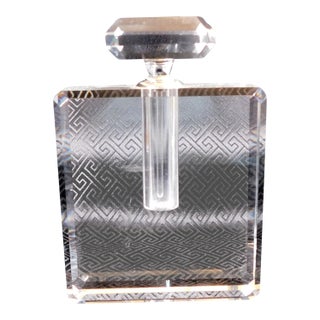 1970s Cut Crystal Perfume Bottle For Sale