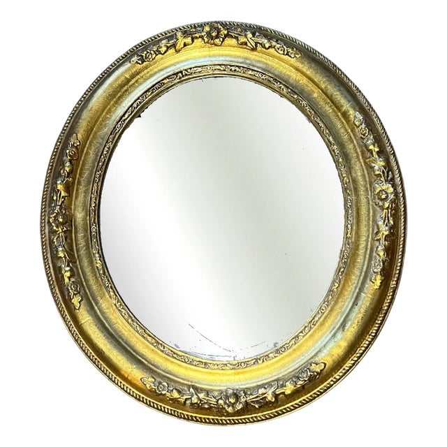 Art Nouveau Gold Leaf Wall Mirror, 1920s For Sale