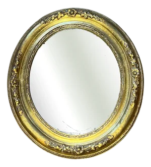 Art Nouveau Gold Leaf Wall Mirror, 1920s
