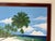 Wood Large Vintage Haitian Coastal Tropical Impressionist Oil on Canvas Painting – Framed For Sale - Image 7 of 13