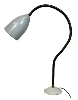 Grey Industrial Gooseneck Table Lamp from Philips, 1960s