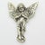 Vintage Italian Genuine Silver 800 Wall-Hanging Angel Figurine from Arezzo, 1970s For Sale - Image 11 of 11