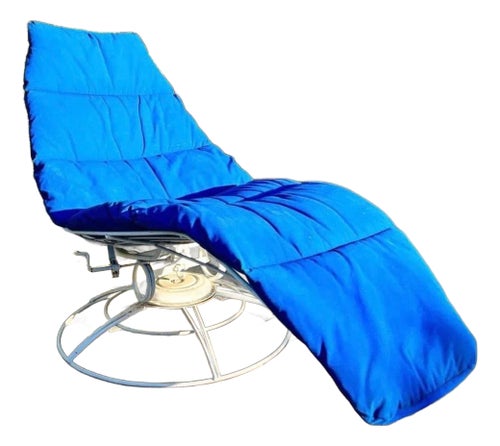 Vintage Homecrest Mid-Century Wire Banana Siesta Lounge Chair