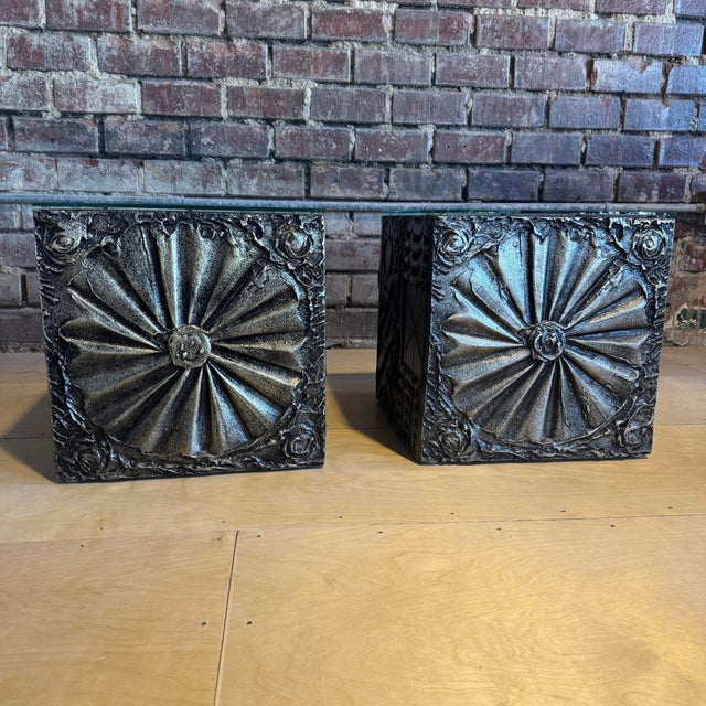 Mid 20th Century Adrian Pearsall Brutalist "Sculptura" Cube Tables For Sale - Image 5 of 11