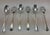 New 1980s Silver Set of 6- Seven Piece Place-Setting, 42 Pieces Rattail. With Case For Sale - Image 15 of 18