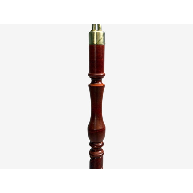 Markslöjd, Floor Lamp, Wood, Metal, Fabric, Sweden, 1970s For Sale - Image 9 of 13