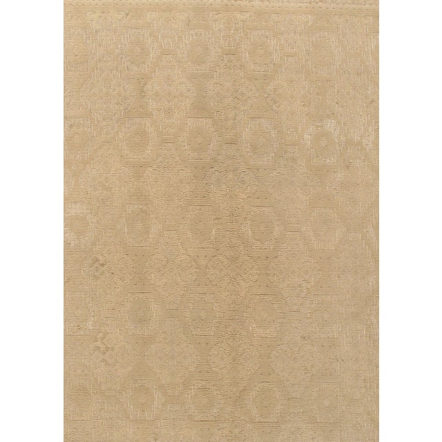 Vintage Spanish Tan Rug 7' X 9'2 For Sale In New York - Image 6 of 8