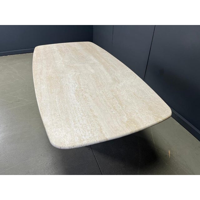 1970s Vintage Travertine Dining Table, 1970s For Sale - Image 5 of 15
