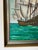Wood 1970’s R. Seaman Impressionist Tall Ship Ocean Landscape Oil on Canvas Painting, Framed For Sale - Image 7 of 12