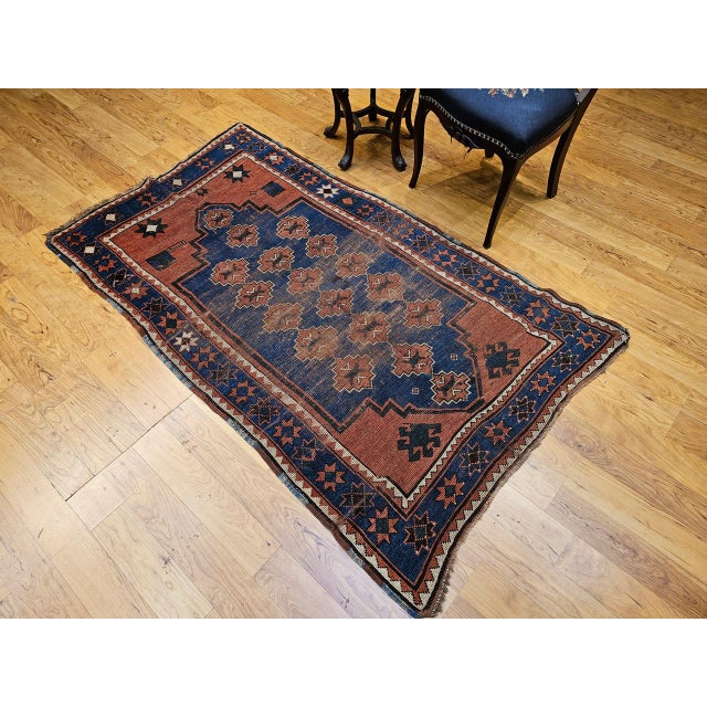 Textile Antique Caucasian Kazak Bordjalou Rug, Hand-Knotted Wool, Late 1800s, 4' x 6' For Sale - Image 7 of 18
