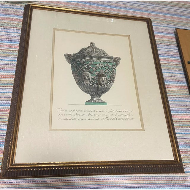 Green Giovanni Piranesi (1720–1778) 18th C. Engraving Copper Plate Urn Print Set 4 For Sale - Image 8 of 12
