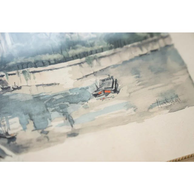 Ile de la Cite, 1970-1980, Lithograph, Framed For Sale - Image 7 of 10