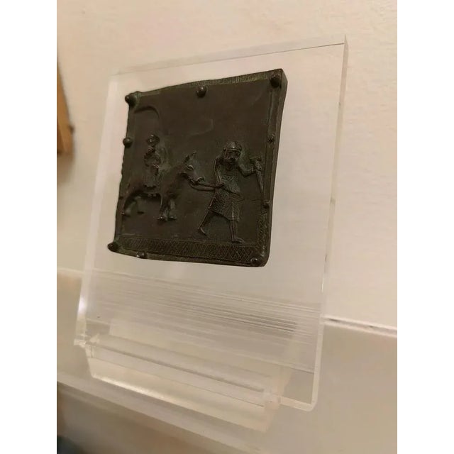 The Escape of the Holy Family to Egypt Bronze Sculpture, 1800s, in Flawless conditions. Designed before 1890