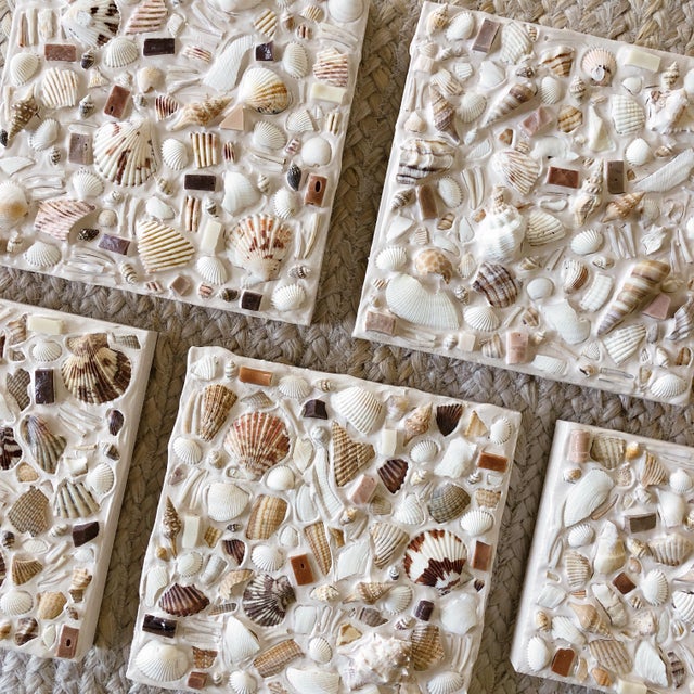 Collected over years of beach trips many of the shells in this piece are from my own collection. This piece is mixed...