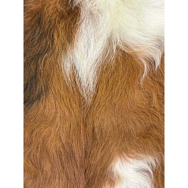 18x18 Tri-Color Premium Long-Haired Colombian Cowhide Pillow Cover – Handcrafted by Pablo Sota Designs For Sale - Image 10 of 11