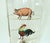Art Deco Novelty Cocktail Glass With Hand Painted Animal Measurements, c.1930 For Sale In Atlanta - Image 6 of 12