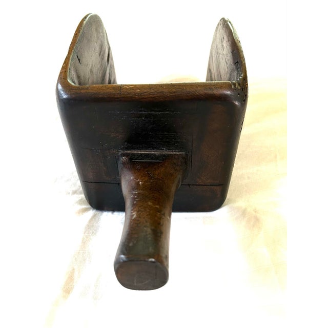 Farmhouse 1800s Extra Large, Primitive, Wooden, Rustic Hand-Made Grain Scoop For Sale - Image 3 of 7