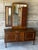 Mid-Century Modern Vintage Wooden Dressing Table with Triptych Mirror, 1950s For Sale - Image 3 of 18