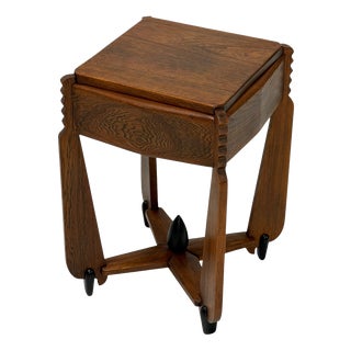 Art Deco Amsterdam School Side Table from Architect Christiaan Bartels, 1920s For Sale