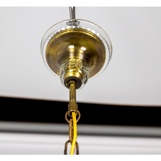 Mid 20th Century 7-Light Multi-Crystal Maria Theresa Chandelier For Sale - Image 12 of 13