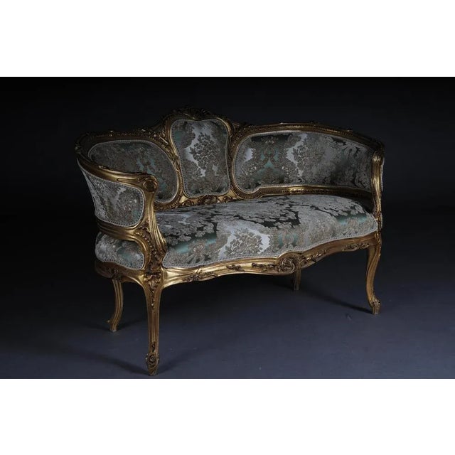 Vintage Rococo Beech Sofa For Sale - Image 6 of 13