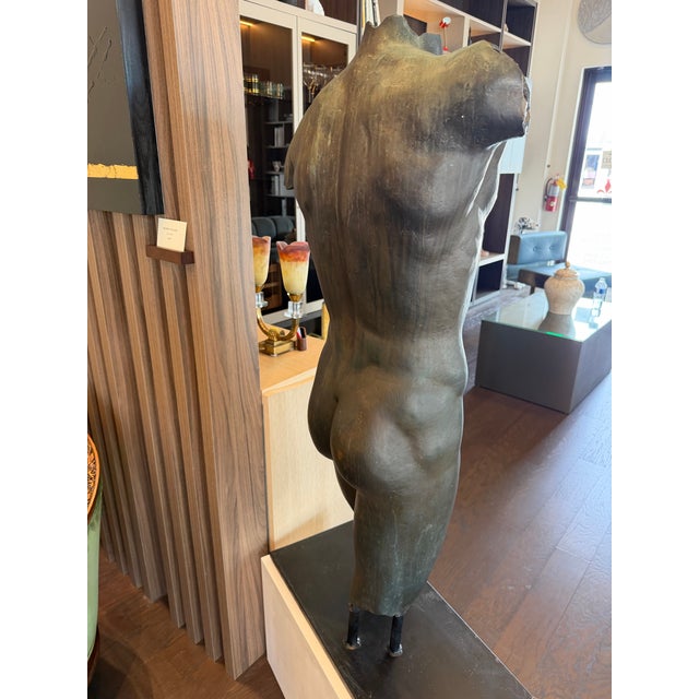 1950s 1950s Bronze Torso Sculpture. For Sale - Image 5 of 8