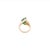 Green Natural Zambian Emerald 3.99cts & Diamond 1.25cts Ring in 18k Gold For Sale - Image 8 of 8