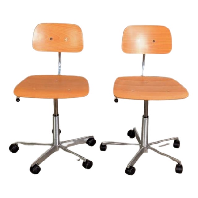 Kevi Office Chairs by Jørgen Rasmussen for Fritz Hansen, Set of 2 For Sale
