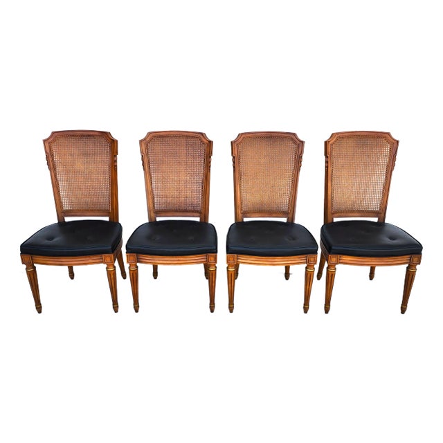 MCM Henredon Dining Chairs Cane Back 28-2501 For Sale