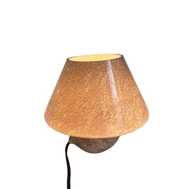 Late 20th Century Vintage Italian Glass Mushroom Lamp, 1970s For Sale - Image 5 of 11