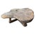 Impressive four inch single slab coffee table made from century year old teak wood. We rounded the edges and added a...
