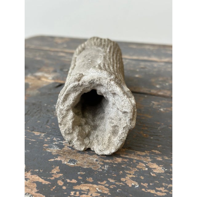 Vintage Memento Mori Carved Stone Log Inscribed, "1939" For Sale - Image 13 of 14