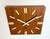 Vintage Brown Wooden Wall Clock from Pragotron, 1980s For Sale - Image 4 of 16