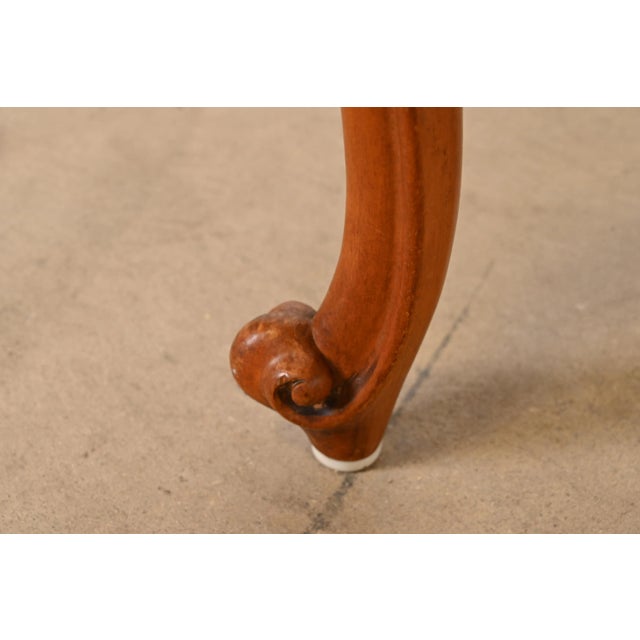 Romweber French Provincial Louis XV Burl Wood Dining Chairs, Set of Six For Sale - Image 11 of 12