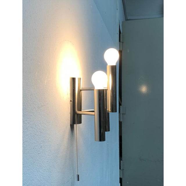 Mid-Century Space Age Chrome Wall Lamps, 1960s, Set of 2 For Sale - Image 14 of 18